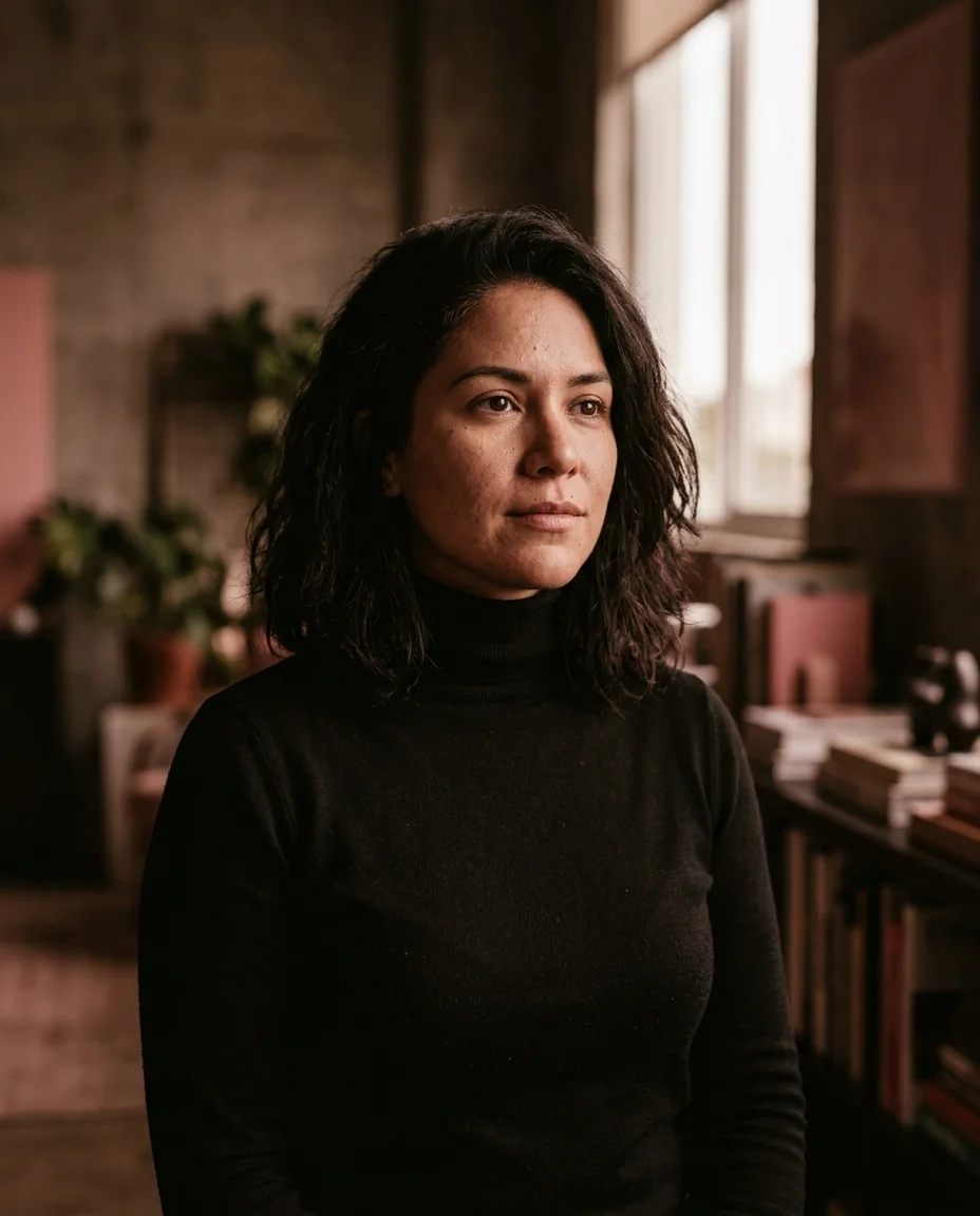 Portrait of Sasha Briceño, Creative Director and Print Factory lead at KOAI Studios