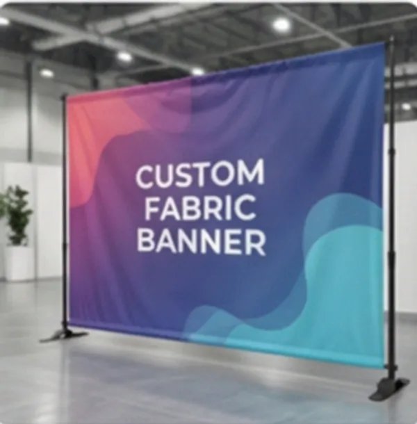 Large-format vinyl banner produced by KOAI Print Factory for a Miami trade show