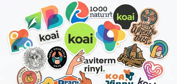 Sheet of high-durability vinyl stickers produced by KOAI Print Factory